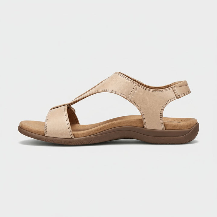 Dames Comfortabele Sandalen T-Strap Klittenband Open Neus