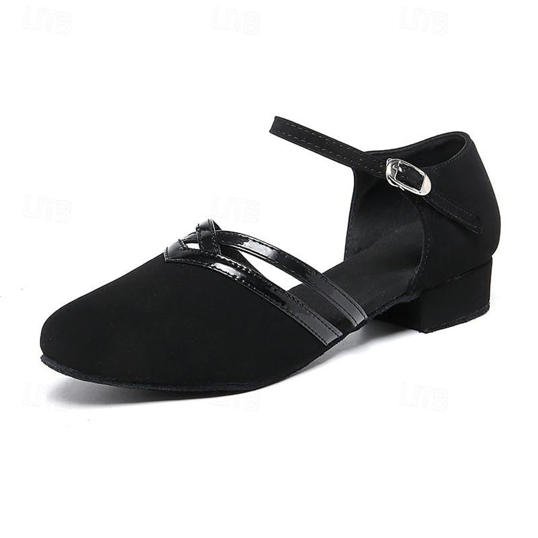 Dames Elegante Dansschoenen Flexibele Zool Enkelbandje