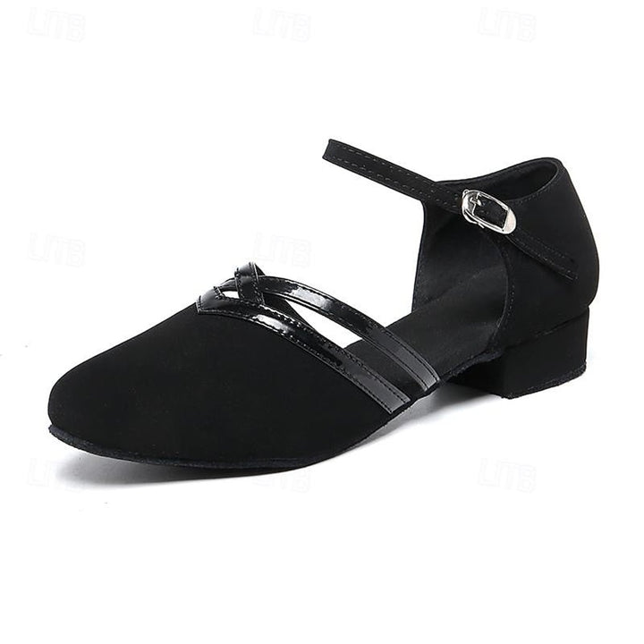 Dames Elegante Dansschoenen Flexibele Zool Enkelbandje
