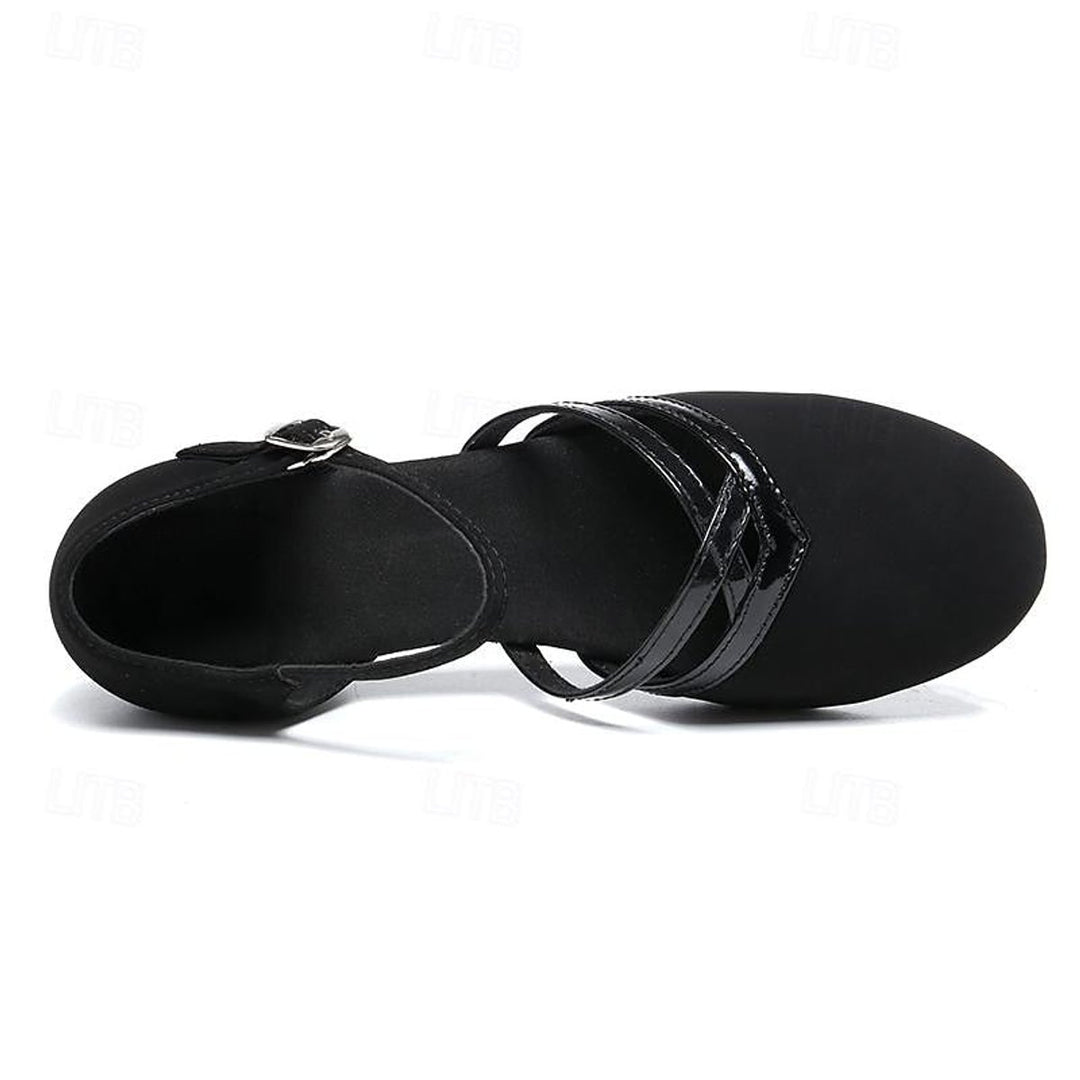 Dames Elegante Dansschoenen Flexibele Zool Enkelbandje