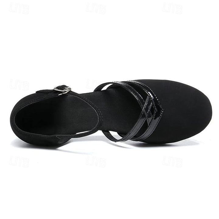 Dames Elegante Dansschoenen Flexibele Zool Enkelbandje