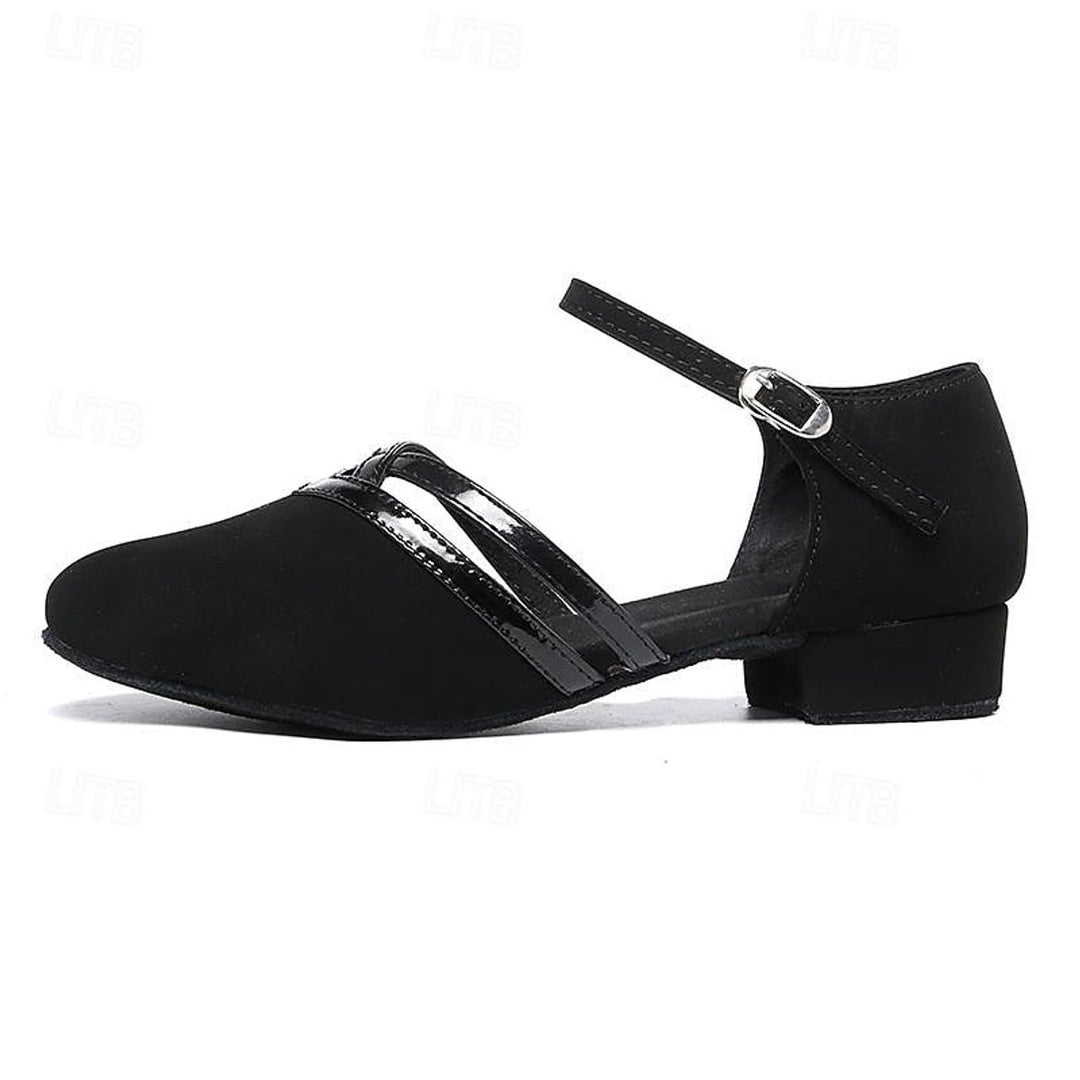 Dames Elegante Dansschoenen Flexibele Zool Enkelbandje