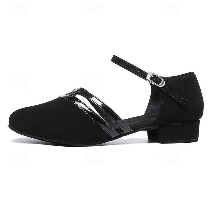 Dames Elegante Dansschoenen Flexibele Zool Enkelbandje