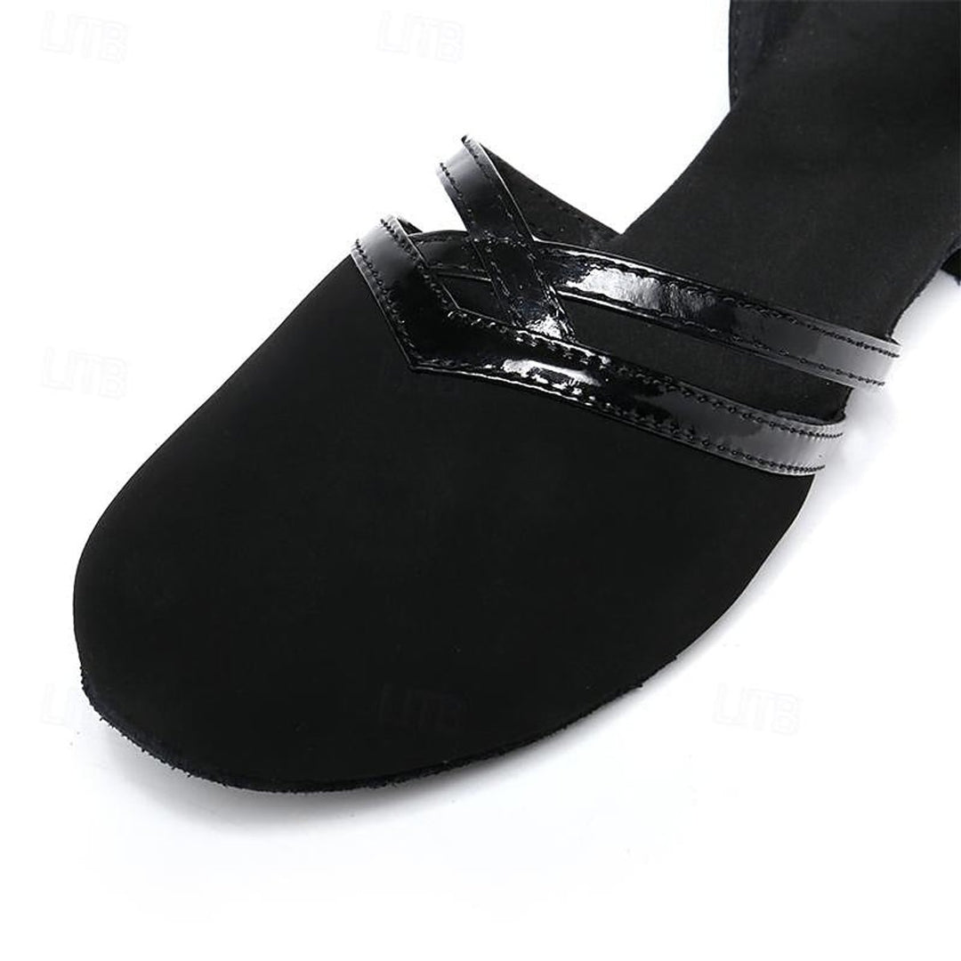 Dames Elegante Dansschoenen Flexibele Zool Enkelbandje