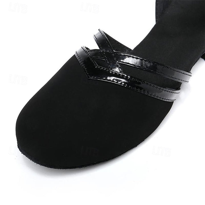 Dames Elegante Dansschoenen Flexibele Zool Enkelbandje