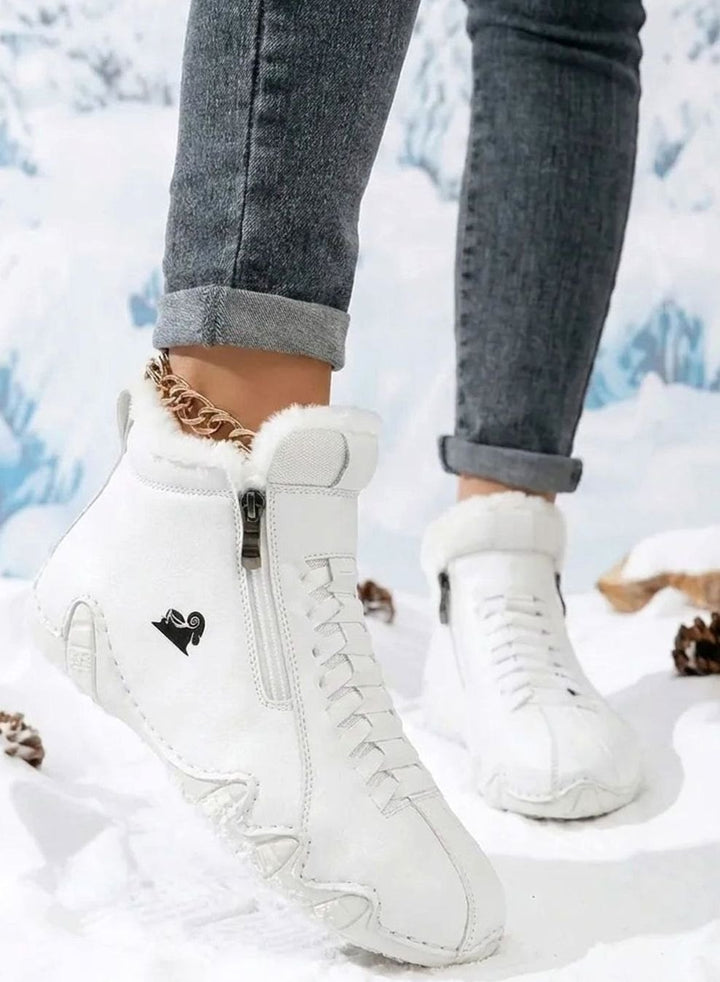 Dames Ergonomische Gevoerde Hoge Sneaker Enkellaarsjes