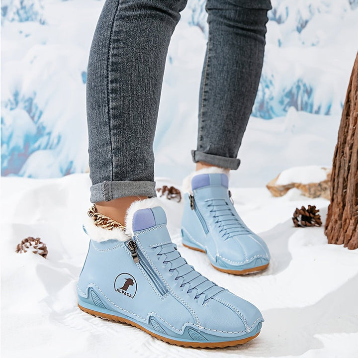Dames Ergonomische Gevoerde Winterse Ankle Boots Rits