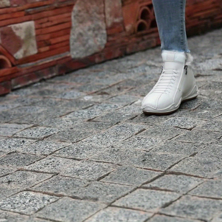 Dames Ergonomische Gevoerde Winterse Ankle Boots Rits