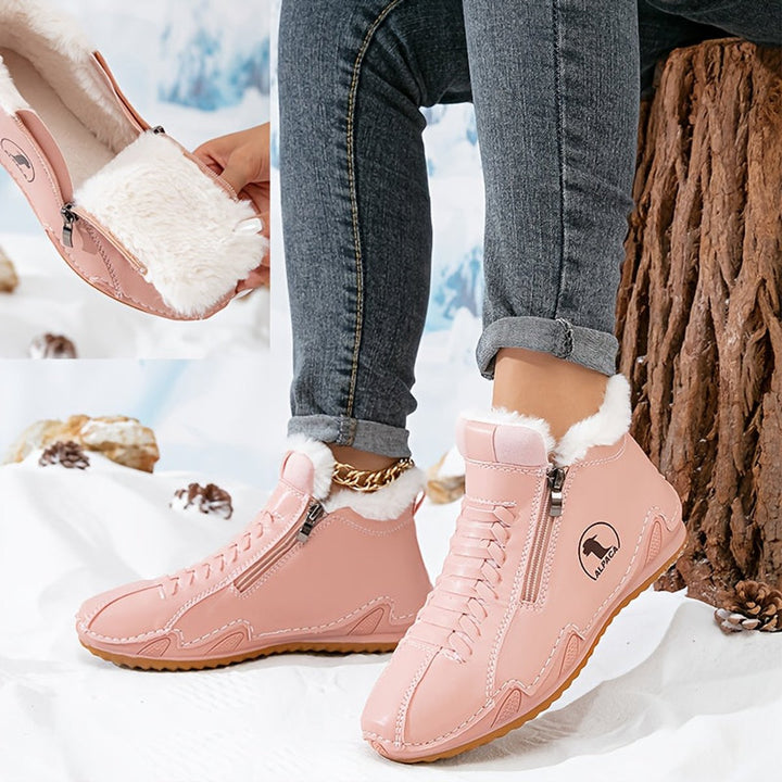Dames Ergonomische Gevoerde Winterse Ankle Boots Rits