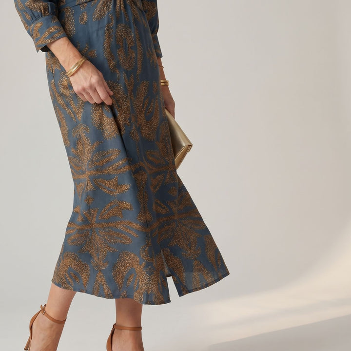 Dames Feestjurk V-hals Midi Wikkeljurk met Gedraaide Taille