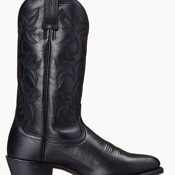 Dames Geborduurde Western Cowboy Halfhoge Laarzen