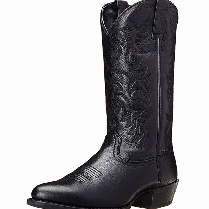 Dames Geborduurde Western Cowboy Halfhoge Laarzen