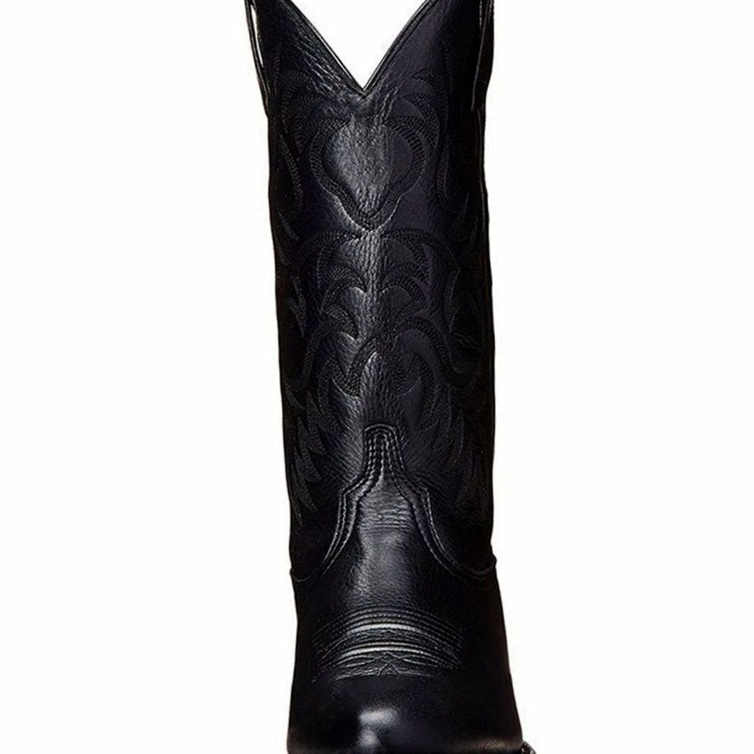 Dames Geborduurde Western Cowboy Halfhoge Laarzen