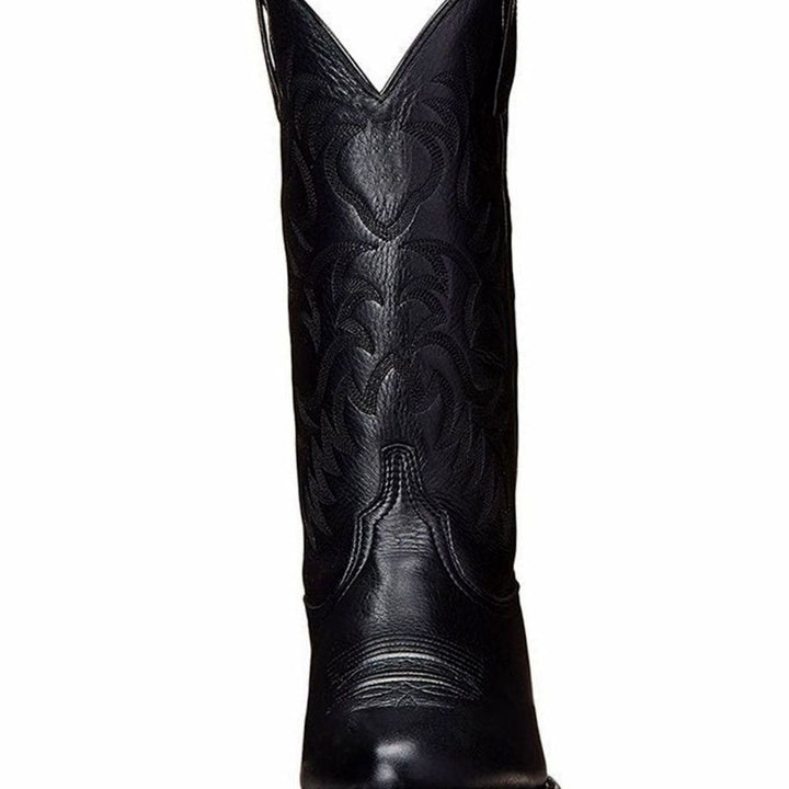Dames Geborduurde Western Cowboy Halfhoge Laarzen