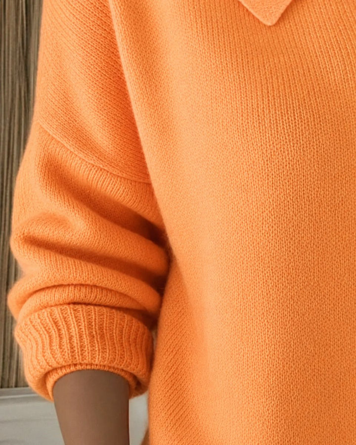 Dames Gebreide Geknoopte Kraag Cardigan