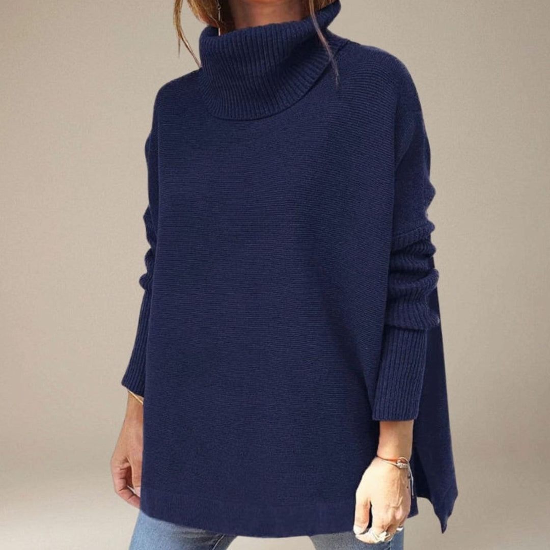 Dames Gebreide Trui Coltrui Oversized Lange Mouwen