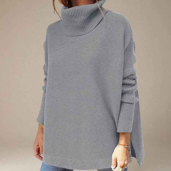 Dames Gebreide Trui Coltrui Oversized Lange Mouwen