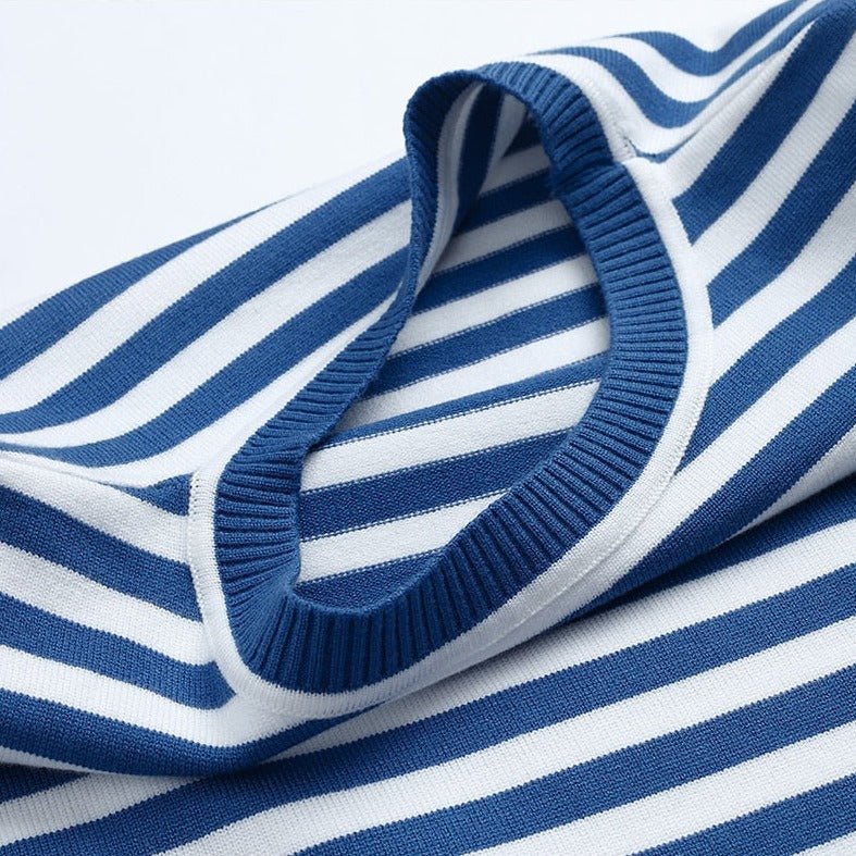 Dames Gestreept Katoenen Shirt Lange Mouwen