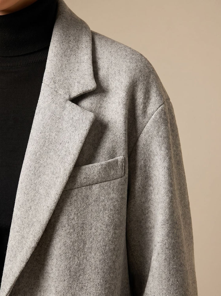 Dames Getailleerde Lange Overcoat Dubbele Knopen