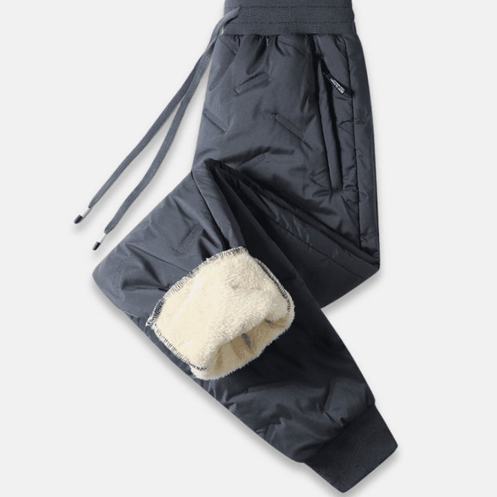 Dames Gevoerde Thermo Joggingbroek Sherpa Binnenvoering - Grijs
