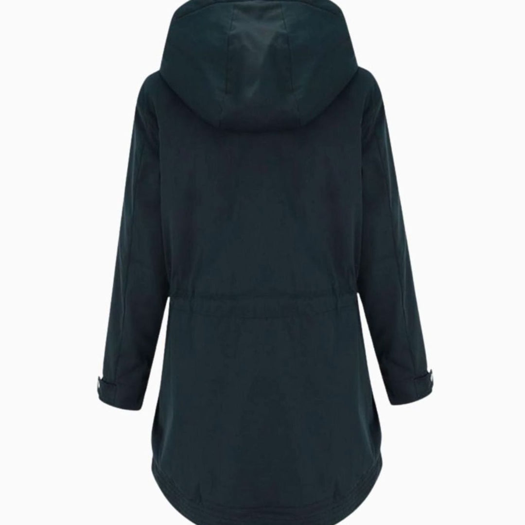 Dames Gewatteerde Parka met Sherpa Voering Afneembare Capuchon