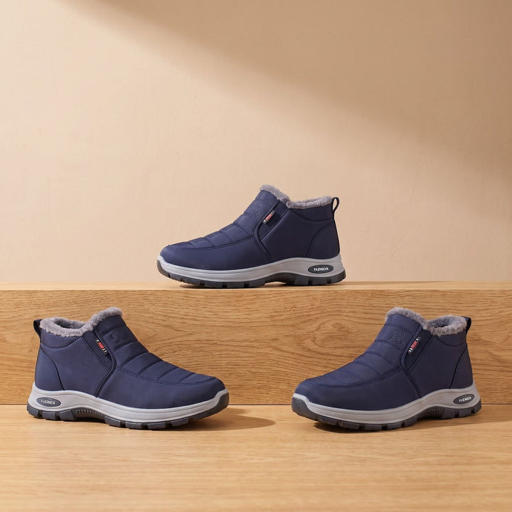 Dames Gewatteerde Slip-On Enkellaarsjes met Fleece Voering