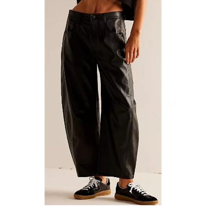 Dames Hoge Taille Barrel Leg Relaxed-Fit Jeans