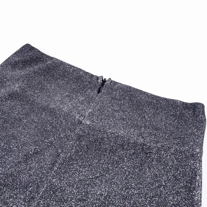 Dames Hoge Taille Glitter Wijdbeenbroek Pailletten