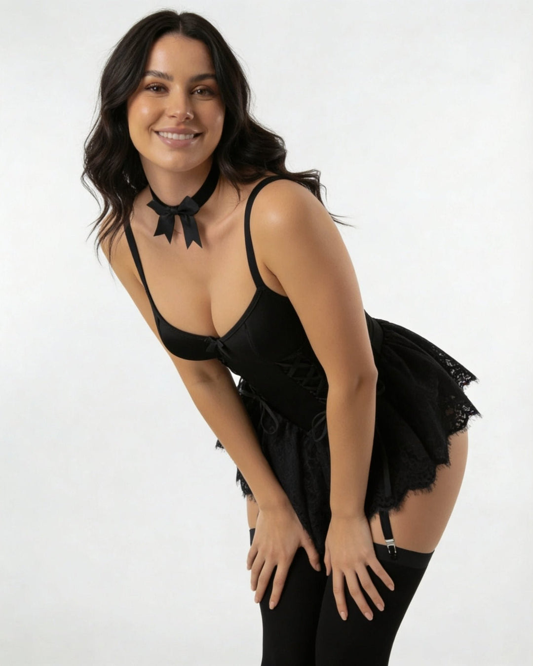 Dames Kant Bustier Teddy Korsetten Jarretelriemen