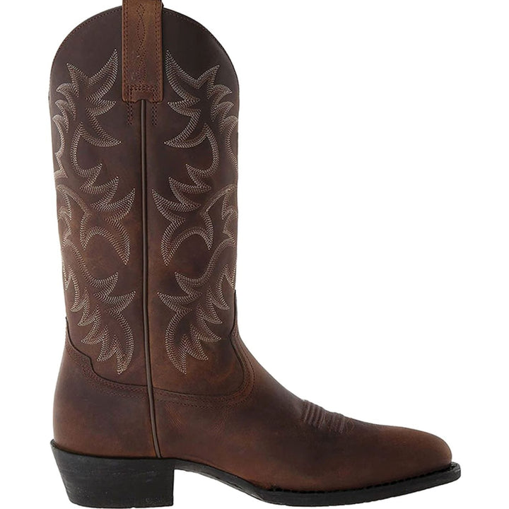 Dames Klassieke Geborduurde Cowboylaarzen met Blokhak