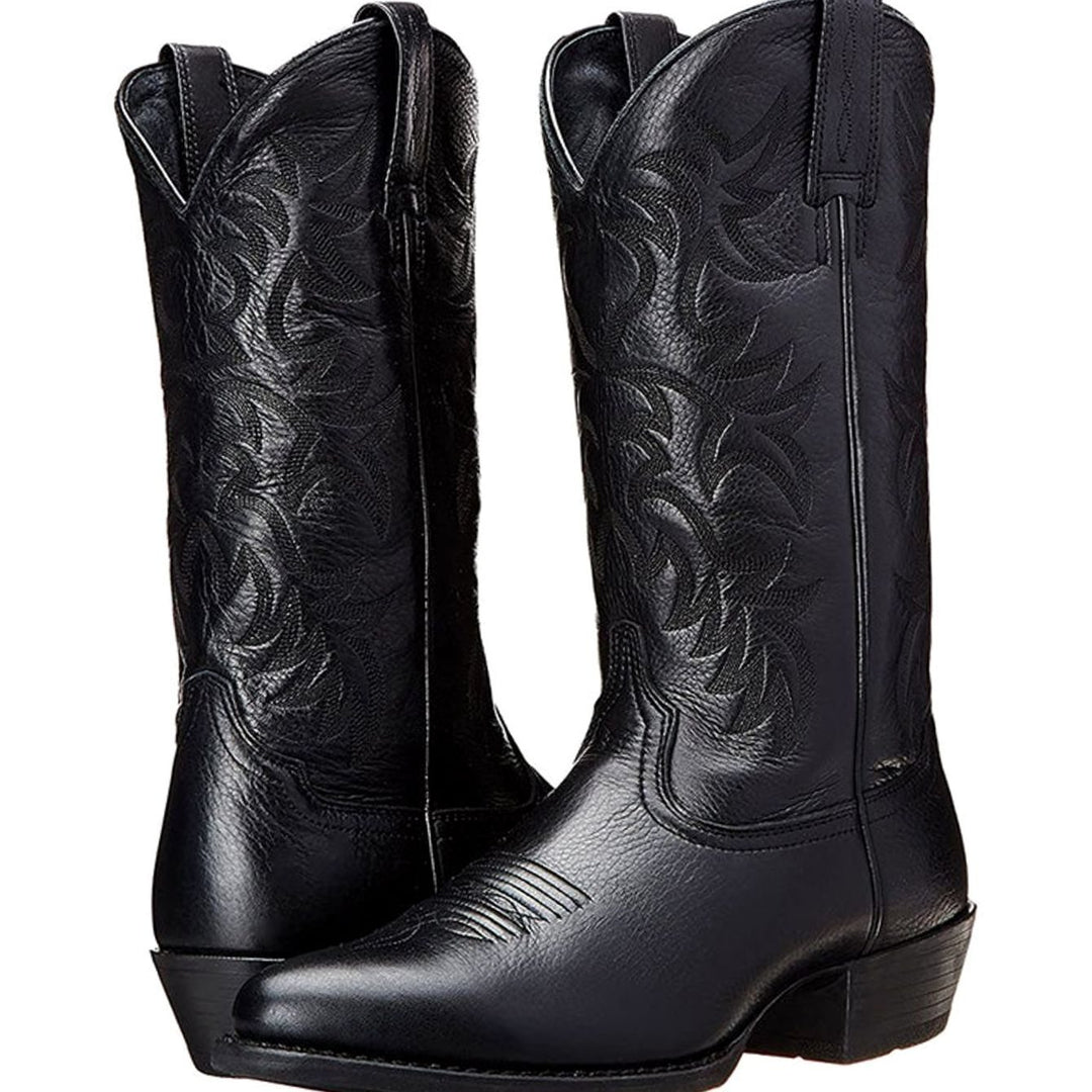 Dames Klassieke Geborduurde Cowboylaarzen met Blokhak