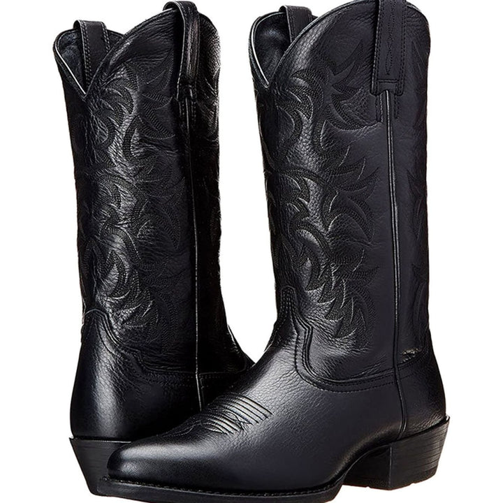 Dames Klassieke Geborduurde Cowboylaarzen met Blokhak
