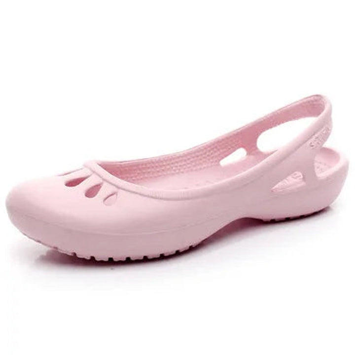 Dames Lichtgewicht Waterproof Comfortable Sandals Jelly Flats - Pink