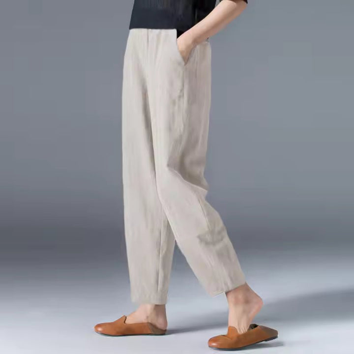 Dames Lichtgewicht Zomer Elastische Taille Broek
