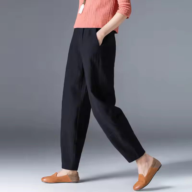 Dames Lichtgewicht Zomer Elastische Taille Broek