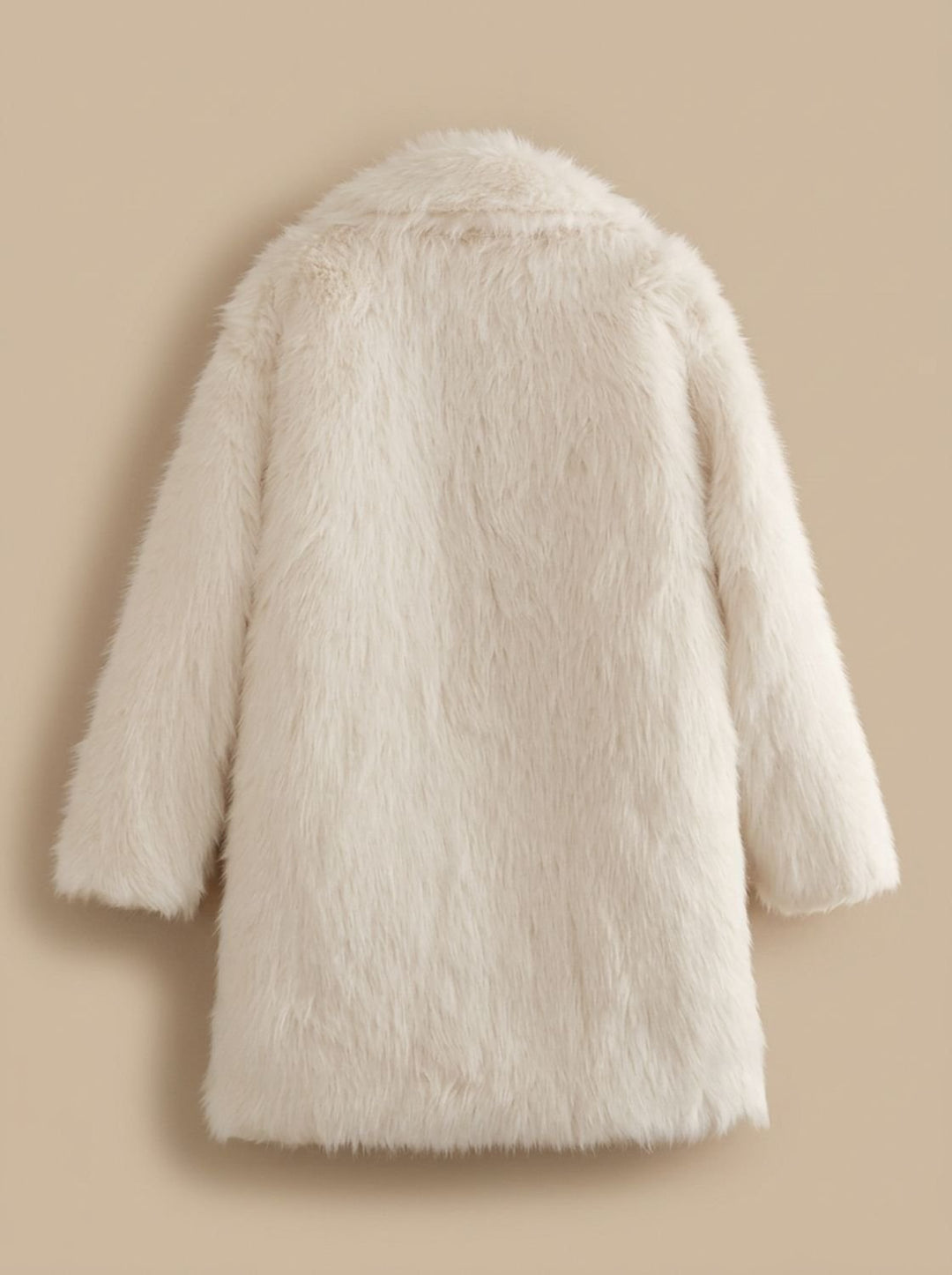 Dames Luxe Imitatiebont Winterjas Fluffy Oversized Bontjas