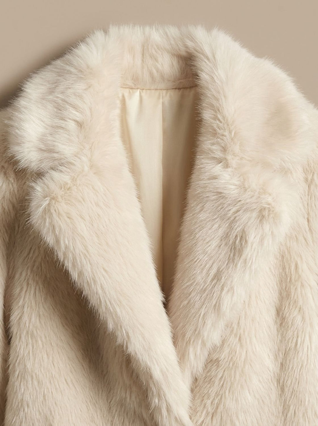 Dames Luxe Imitatiebont Winterjas Fluffy Oversized Bontjas