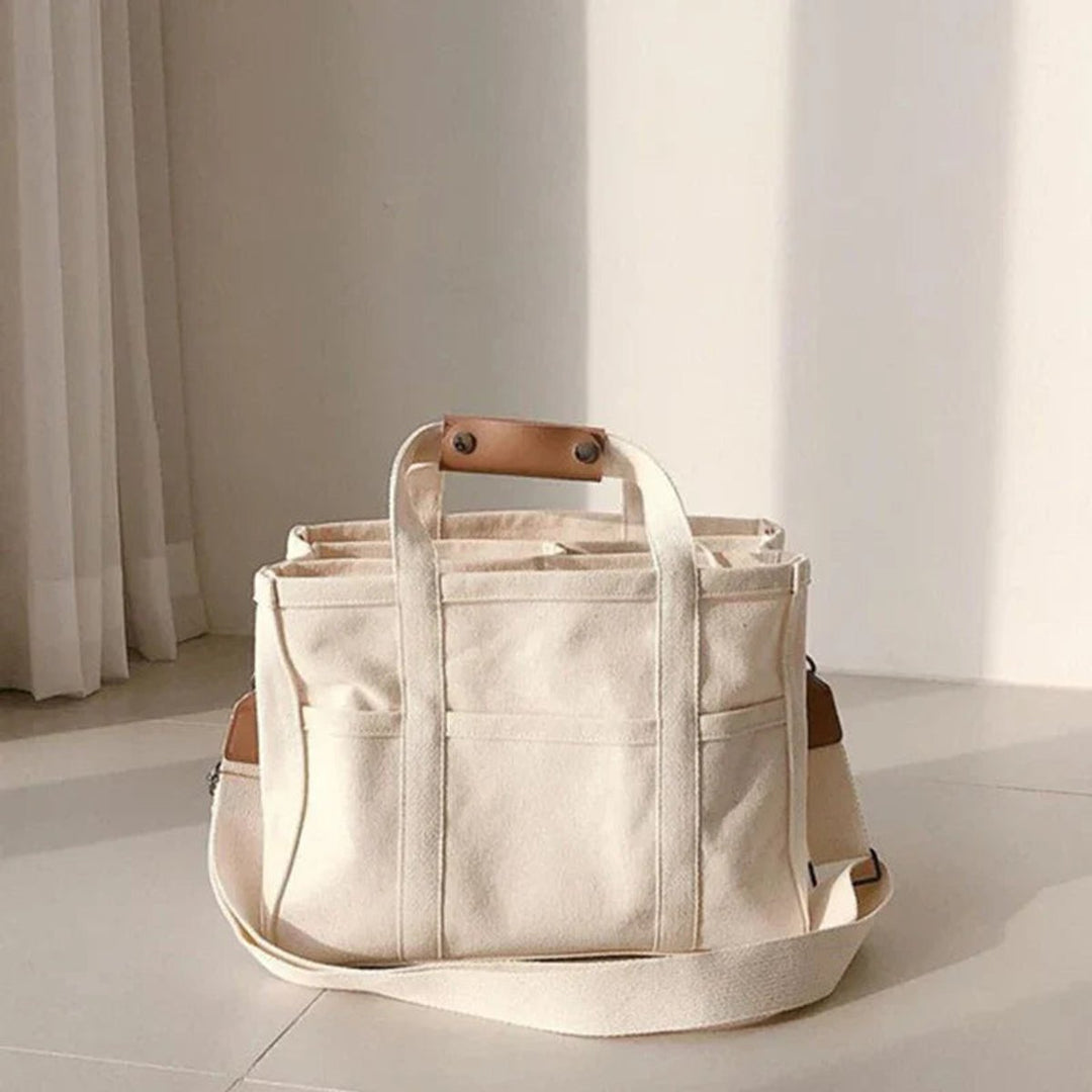 Dames Multivak Canvas Tote Bag Crossbody Shopper
