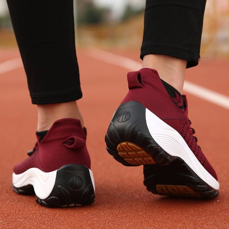 Dames Orthopedische Memory-Foam Vetersluiting Sneakers