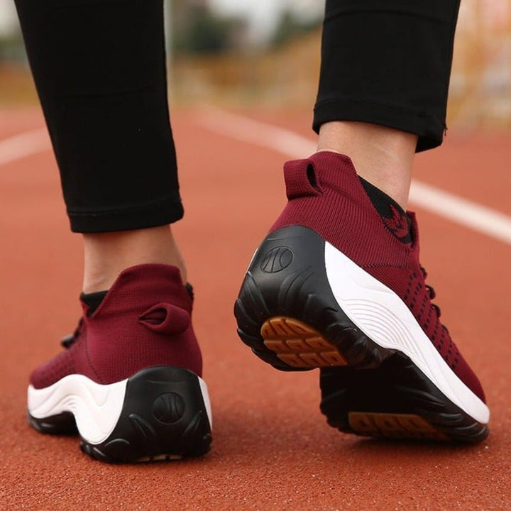 Dames Orthopedische Memory-Foam Vetersluiting Sneakers