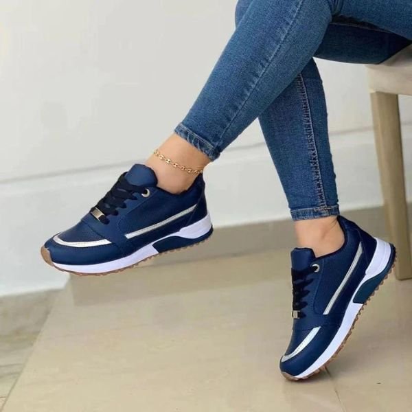 Dames Orthopedische Schokabsorberende Sneakers - Blauw
