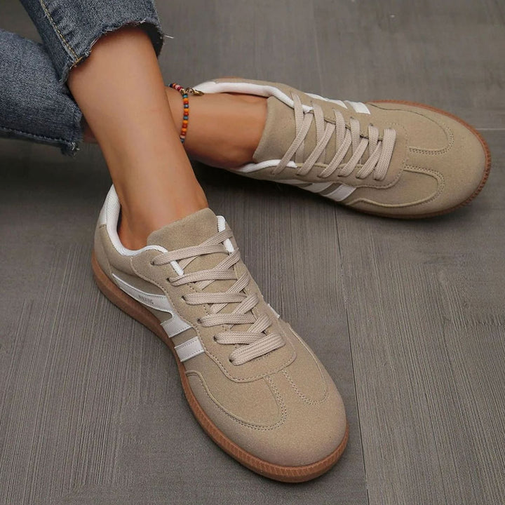 Dames Orthopedische Vetersneakers Brede Teenbox Gewelfde Zool