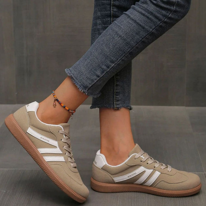 Dames Orthopedische Vetersneakers Brede Teenbox Gewelfde Zool