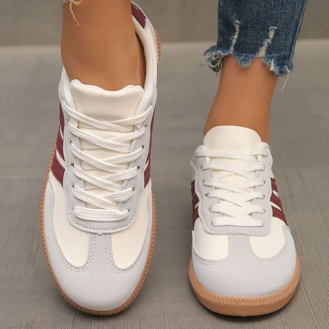 Dames Orthopedische Vetersneakers Brede Teenbox Gewelfde Zool