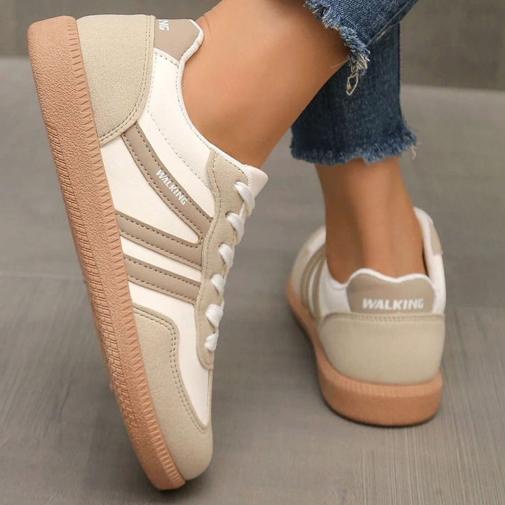 Dames Orthopedische Vetersneakers Brede Teenbox Gewelfde Zool