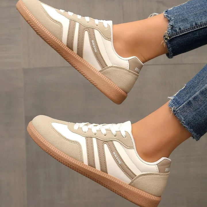 Dames Orthopedische Vetersneakers Brede Teenbox Gewelfde Zool