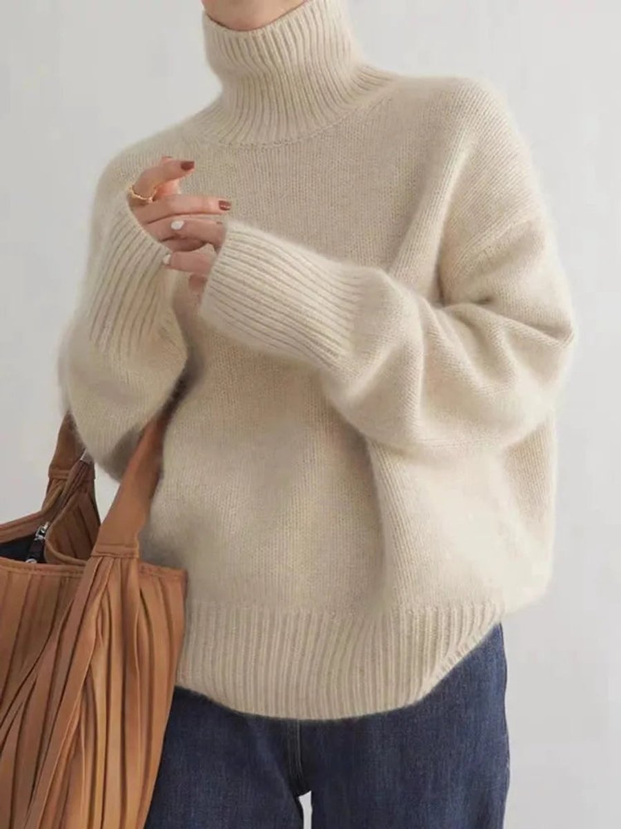 Dames Oversized Coltrui Cashmere Knit Sweater - Beige