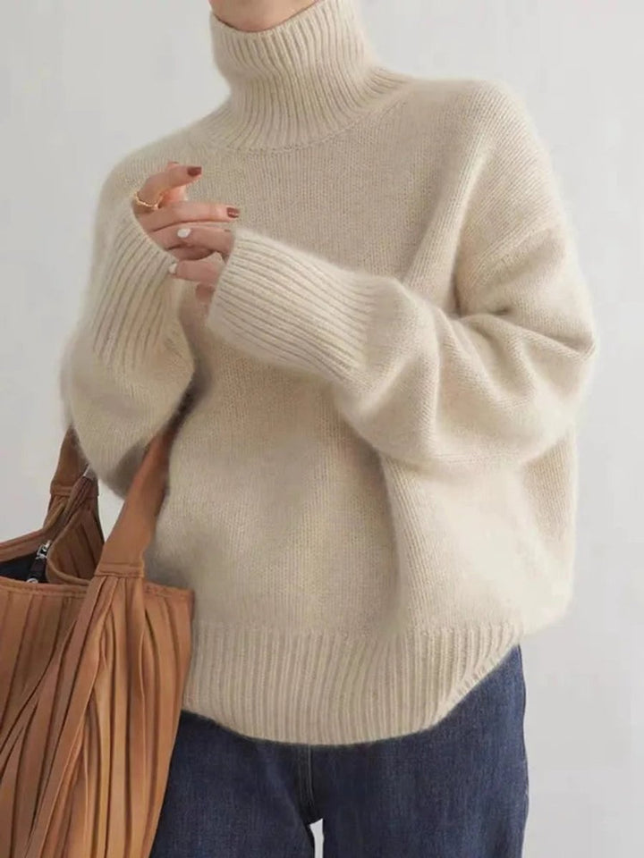 Dames Oversized Coltrui Cashmere Knit Sweater - Beige