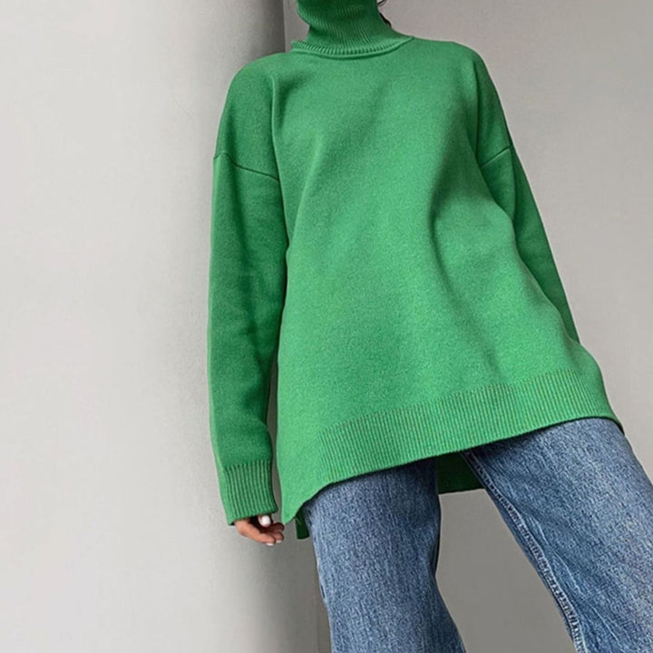 Dames Oversized Coltrui met Zijsplit Katoenmix