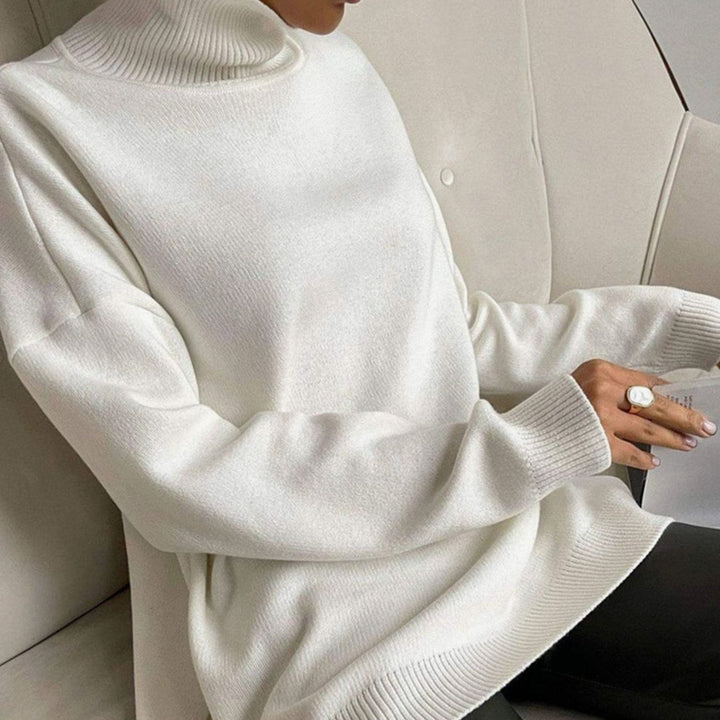 Dames Oversized Coltrui met Zijsplit Katoenmix